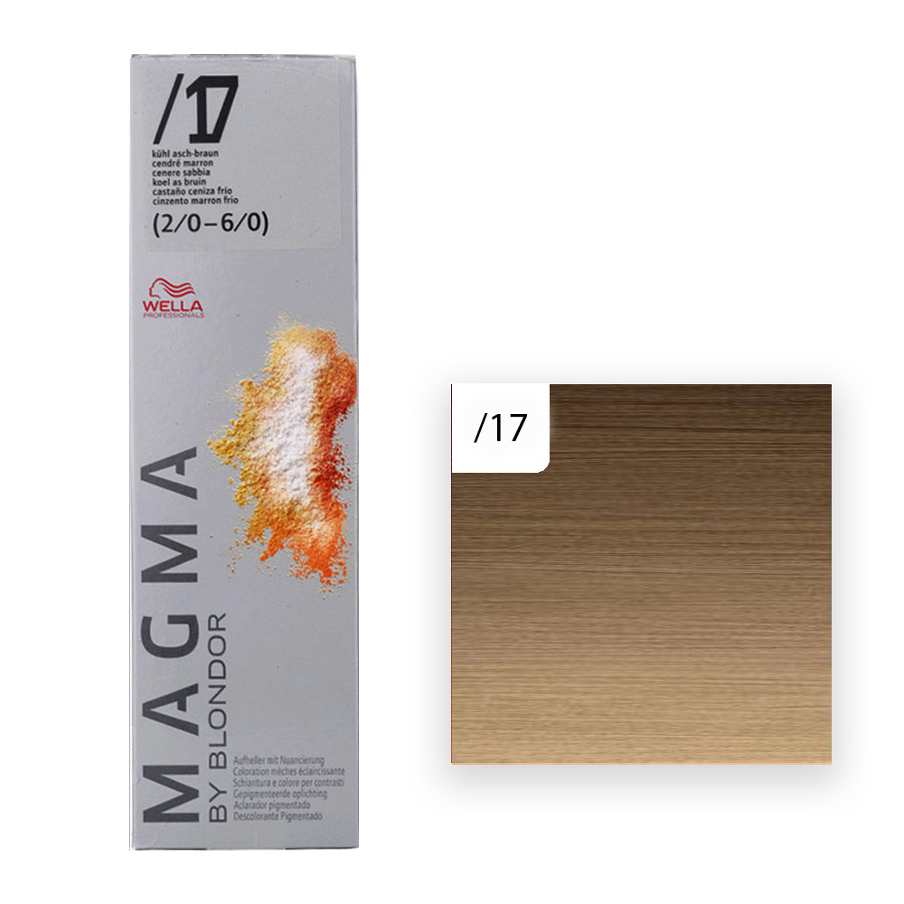 Wella Professional MAGMA  Haarfarbe 17 Kühl Asch-Braun(Sandstone) 120g