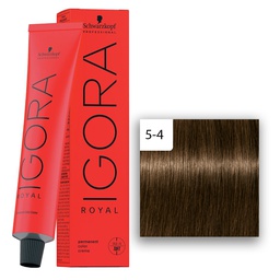 [M.13819.604] Schwarzkopf Professional IGORA ROYAL Haarfarbe 5-4 Hellbraun Beige  60ml