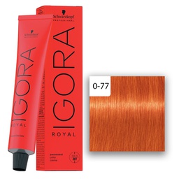 [M.13879.959] Schwarzkopf Professional IGORA ROYAL Haarfarbe 0-77 Kupfer Konzentrat  60ml