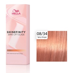 [M.16127.153] Wella Professional Shinefinity Zero Lift Glaze - 08/34 Spicy Ginger 60ml