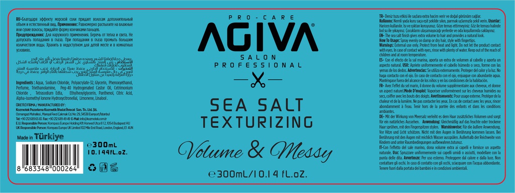 Agiva Styling Volume Sea Salzspray  300ml