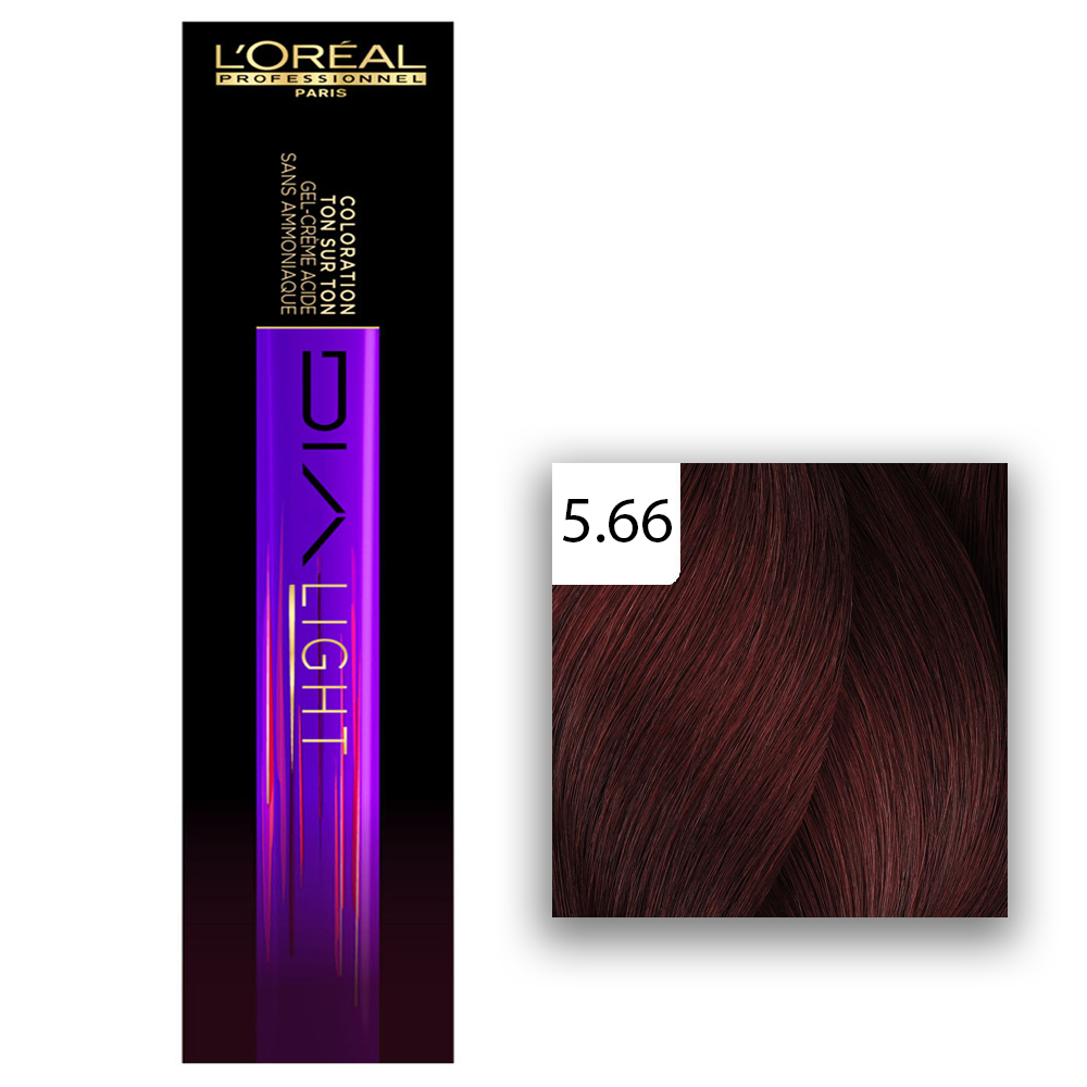 L'Oréal Professionnel DIALIGHT Haartönung 5.66 Hellbraun Tiefes Rot 50ml