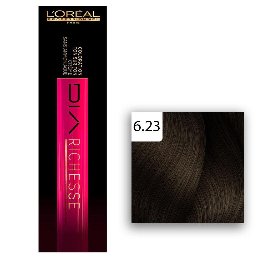 L'Oréal Professionnel DIARICHESSE 6.23 gianduja Marron 50ml