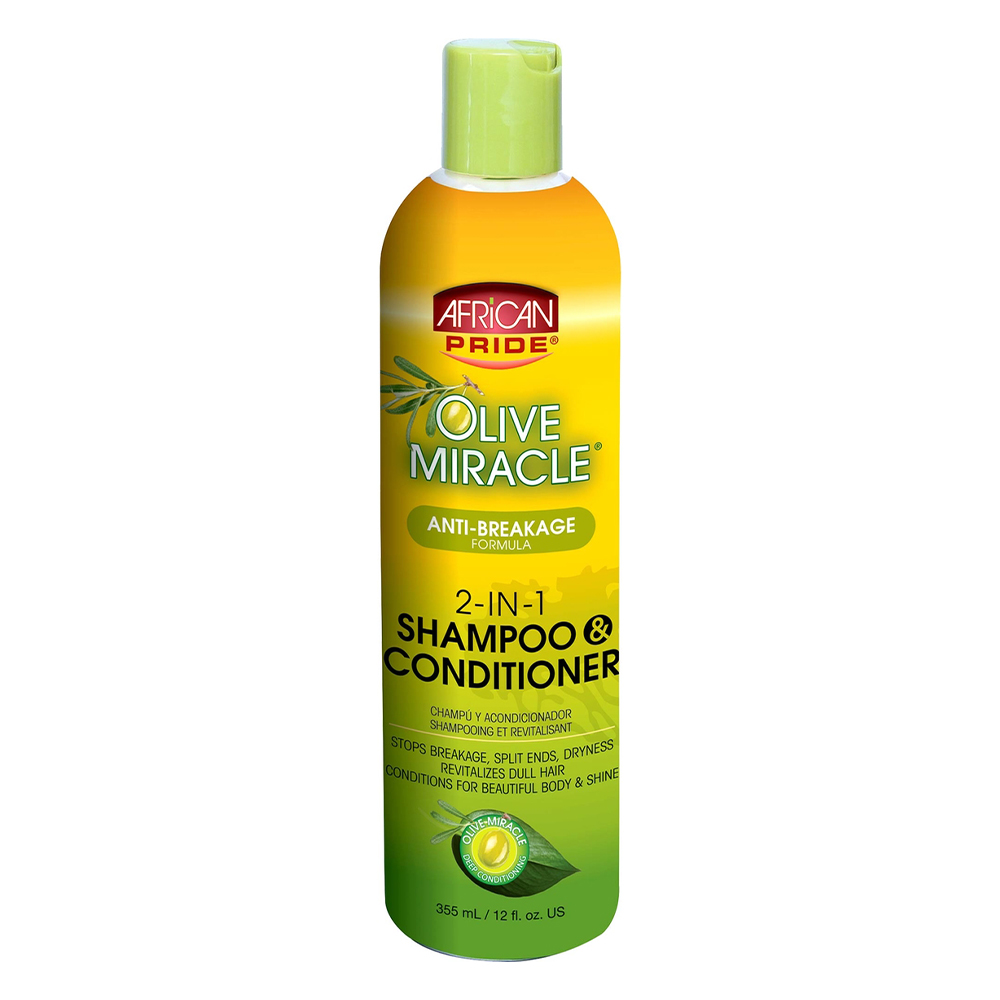 African Pride Olive Miracle 2IN1 Shampoo 12oz./355ml