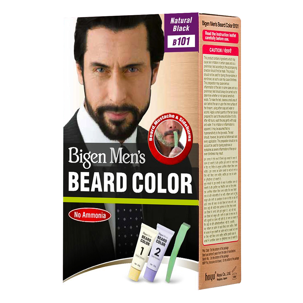 Bigen Men's Beard Colour Natural Black 101