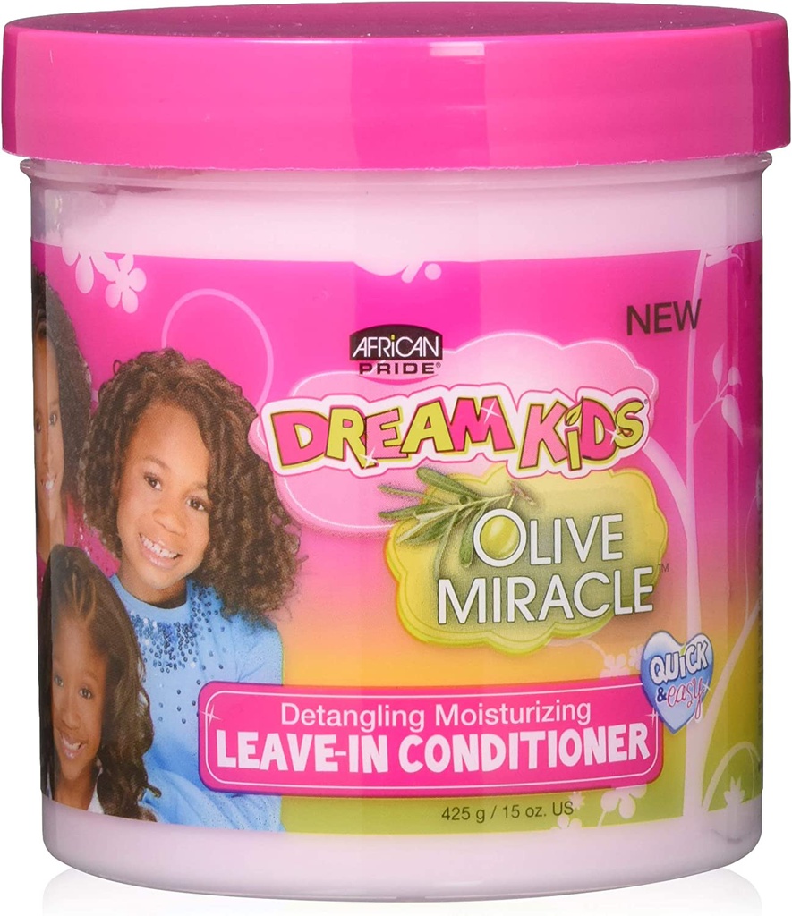 African Pride Dream Kids Olive Miracle Leave-In Conditioner 15oz.