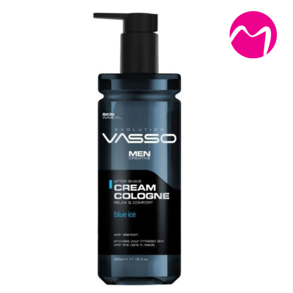  VASSO Professional AFTER SHAVE CREAM COLOGNE-Blue Ice (370ml)