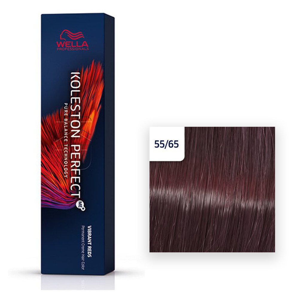Wella Professional KOLESTON Perfect Me+ Vibrant Reds 55/65 Hellbraun intensiv violett-mahagoni 60ml