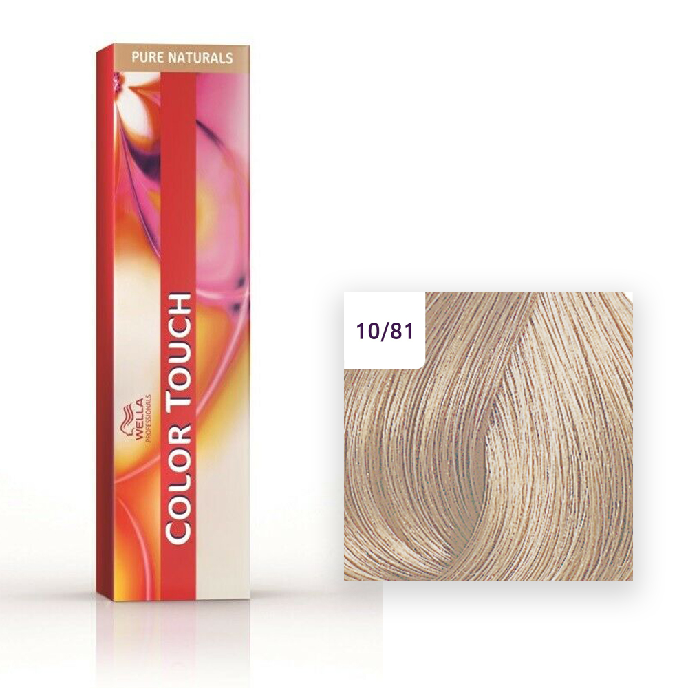 Wella Professional COLOR TOUCH Pure Naturals 10/81 hell-lichtblond perl-asch 60ml