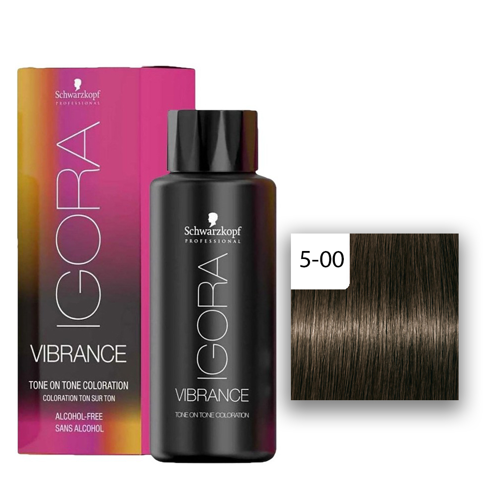 Schwarzkopf Professional IGORA Vibrance Haartönung 5-00 Hellbraun Extra  60ml