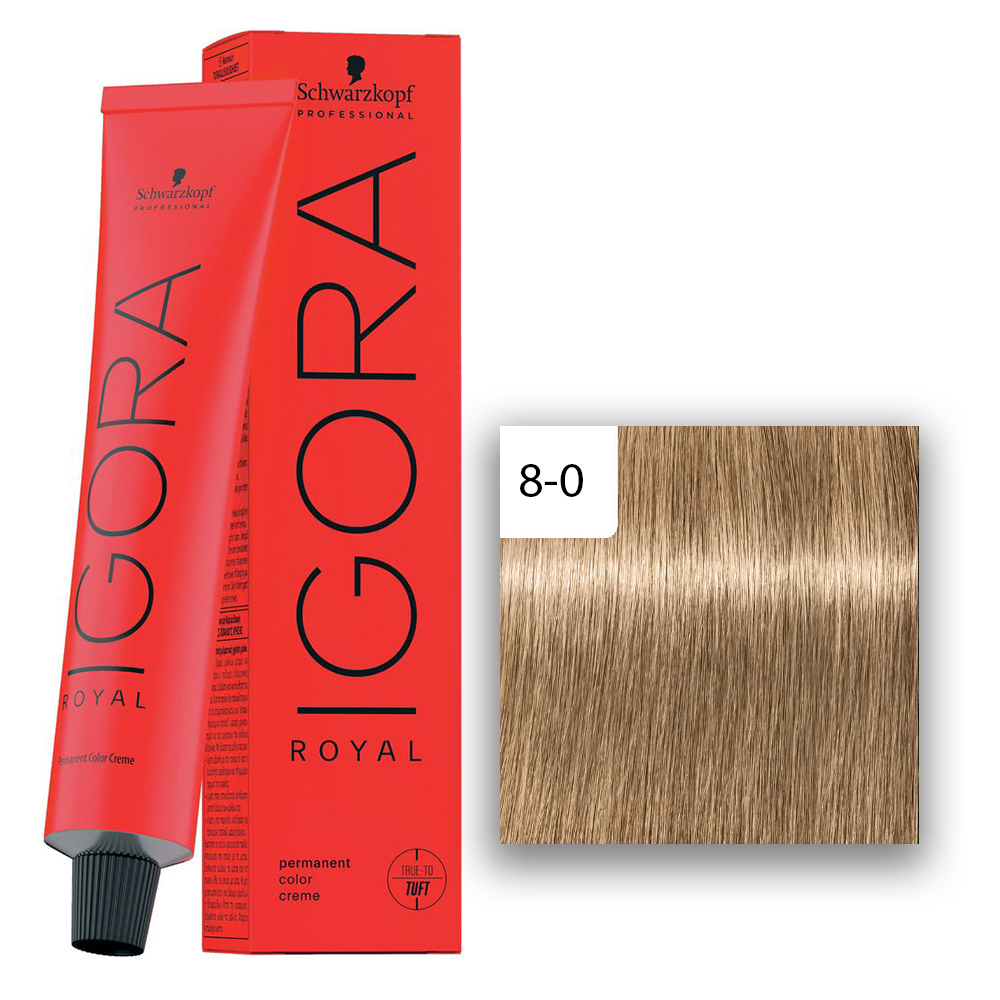 Schwarzkopf Professional IGORA ROYAL Haarfarbe 8-0 Hellblond  60ml