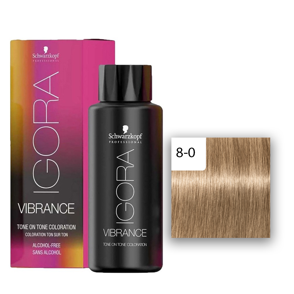 Schwarzkopf Professional IGORA Vibrance Haartönung 8-0 Hellblond  60ml