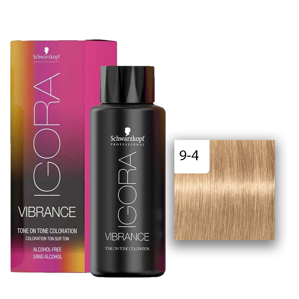 Schwarzkopf Professional IGORA Vibrance Haartönung 9-4 Extra Hellblond Beige  60ml