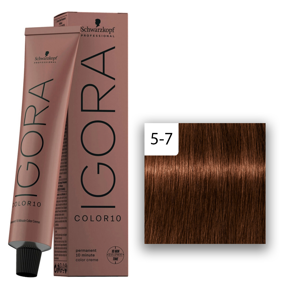 Schwarzkopf Professional Igora Color10 Haarfarbe 5-7 Hellbraun Kupfer  60ml