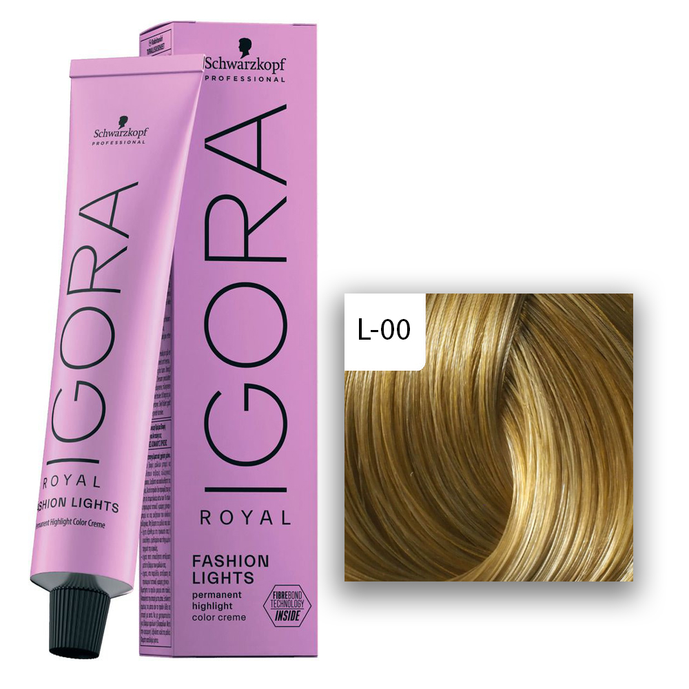  Schwarzkopf Professional Igora Royal Fashion Lights Haarfarbe 60 ml L-00 Blond Natur
