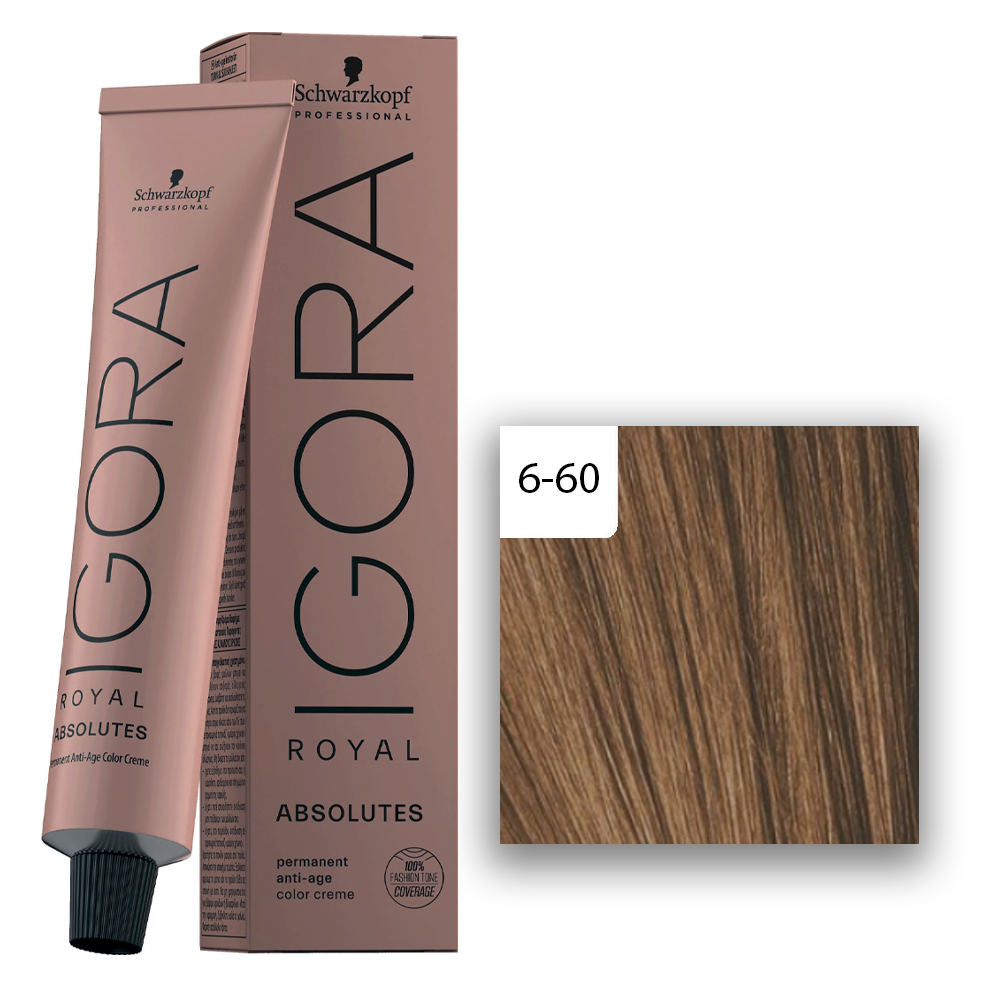  Schwarzkopf Professional  Igora Royal Absolutes Haarfarbe 60 ml 6-60 Dunkelblond Schoko Natur 