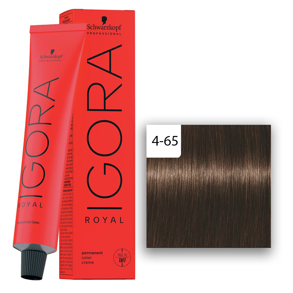 Schwarzkopf Professional IGORA ROYAL Haarfarbe 4-65 Mittelbraun Schoko Gold  60ml