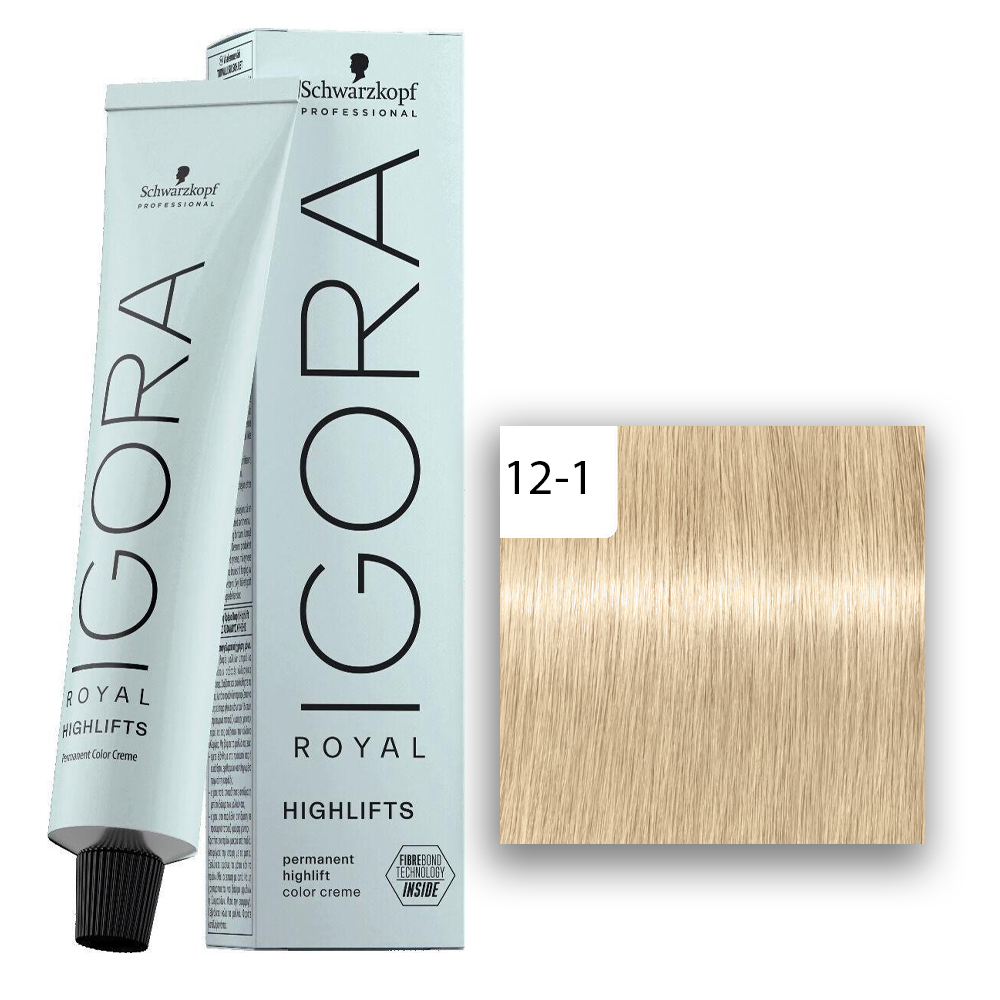 Schwarzkopf Professional IGORA ROYAL Highlifts Haarfarbe 12-1 Spezialblond Cendré  60ml