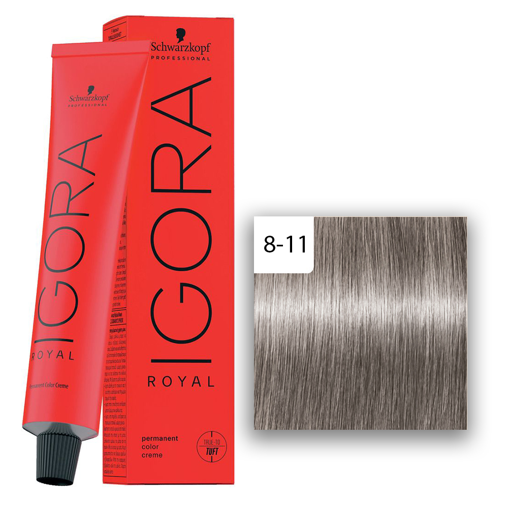 Schwarzkopf Professional IGORA ROYAL Haarfarbe 8-11 Hellblond Cendré Extra  60ml