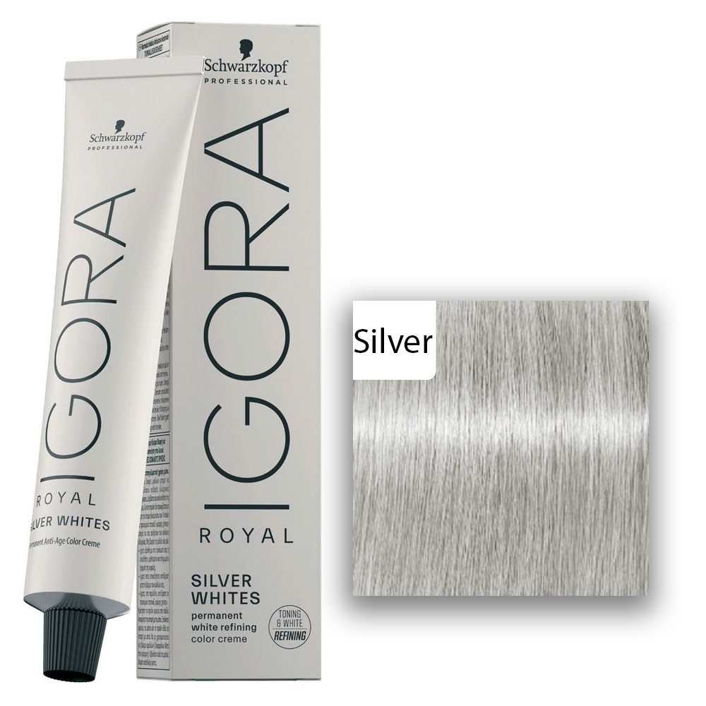 Schwarzkopf Professional IGORA ROYAL Absolutes Silverwhite Haarfarbe Silver  60ml