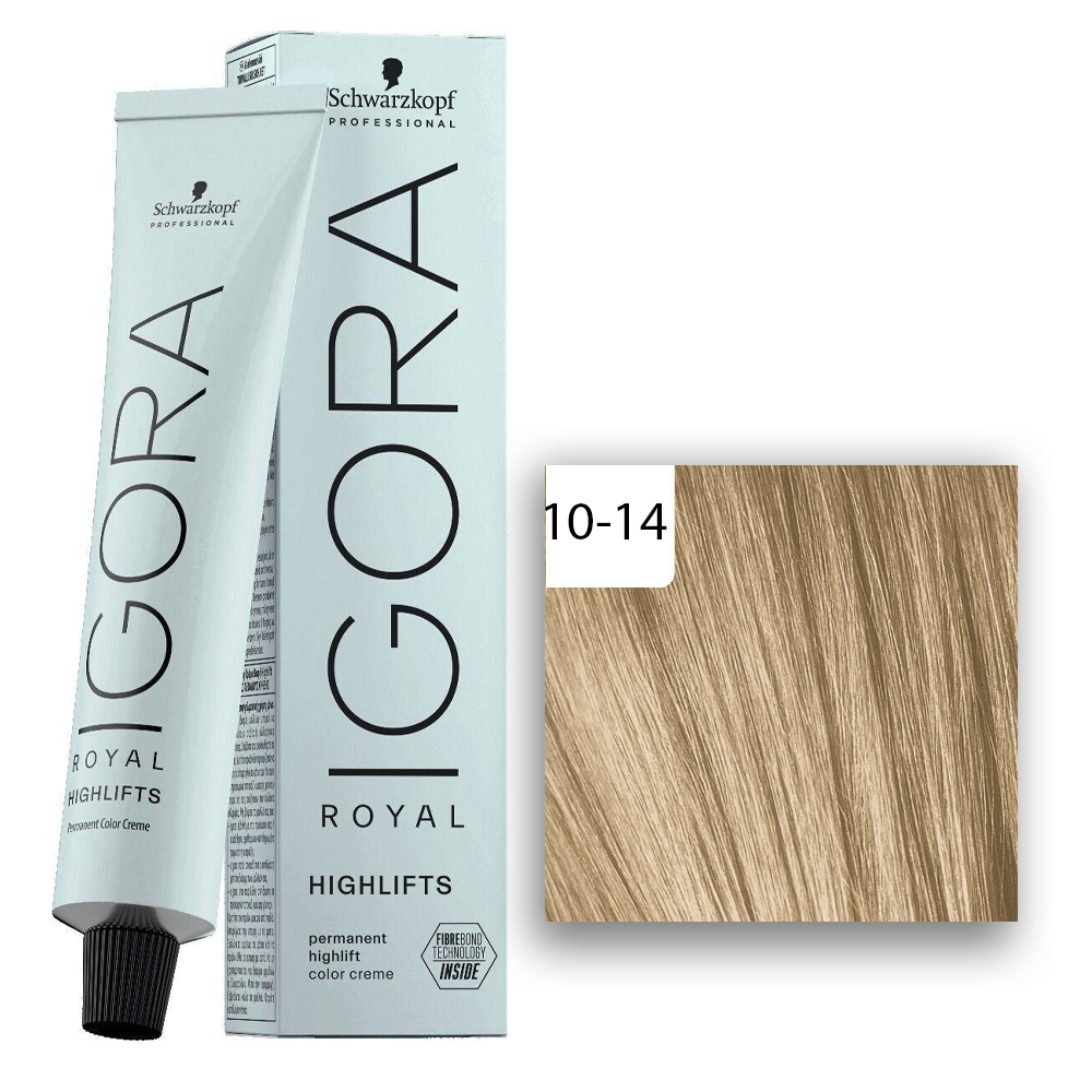  Schwarzkopf Professional Igora Royal Highlifts Haarfarbe 60 ml 10-14 Highlifts Ultrablond Cendre Beige