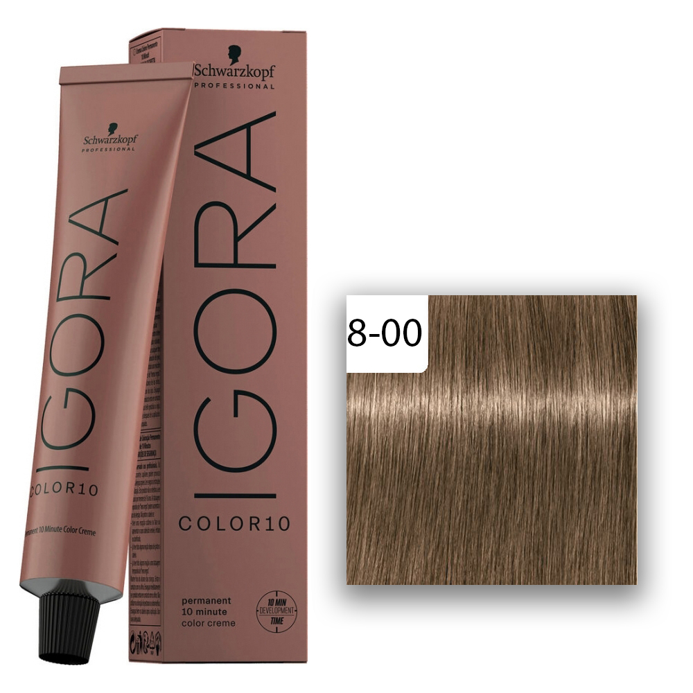 Schwarzkopf Professional Igora Color10 Haarfarbe 8-00 Mittelblond Natur Extra  60ml
