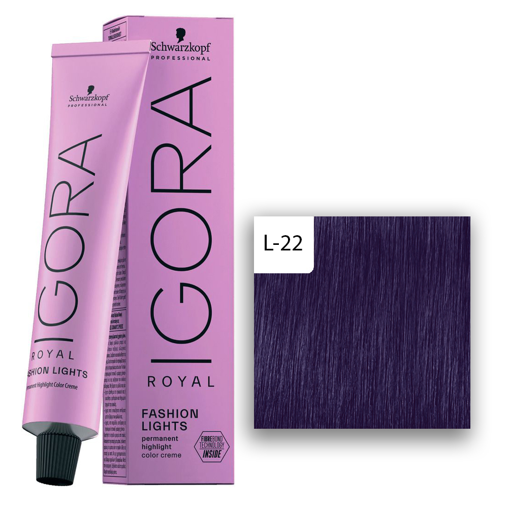 Schwarzkopf Professional IGORA ROYAL Fashion Lights Haarfarbe L-22 Asch Extra  60ml