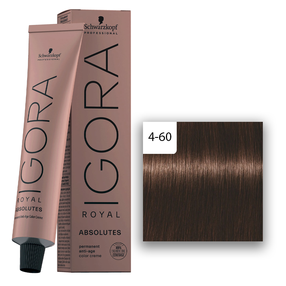  Schwarzkopf Professional Igora Royal Absolutes Haarfarbe 60 ml 4-60 Mittelbraun Schoko Natur