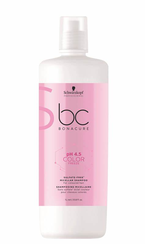  Schwarzkopf Professional BC pH 4.5 Color Freeze Sulfate-Free Micellar Shampoo 1000 ml