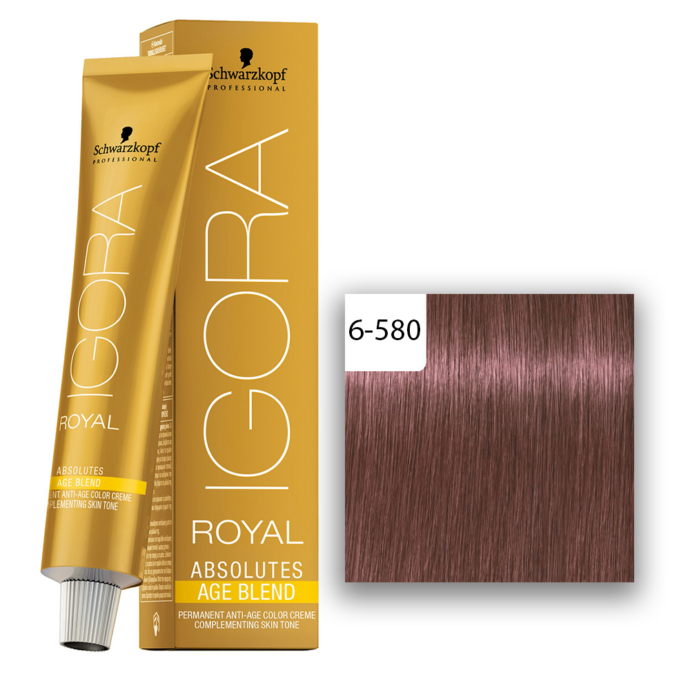  Schwarzkopf Professional Igora Royal Absolutes Age Blend Haarfarbe 60 ml 6-580 Dunkelblond Gold Rot 