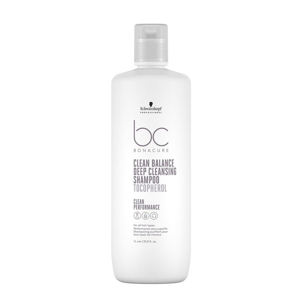 Schwarzkopf Professional BC Clean Balance Deep Cleansing  Tecopherol Shampoo 1000ml
