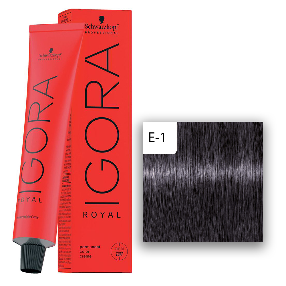 Schwarzkopf Professional IGORA ROYAL Haarfarbe E-1 Cendre Extract 60ml