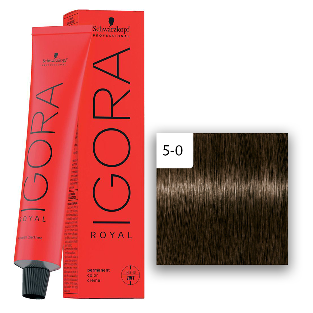 Schwarzkopf Professional IGORA ROYAL Haarfarbe 5-0 Hellbraun  60ml