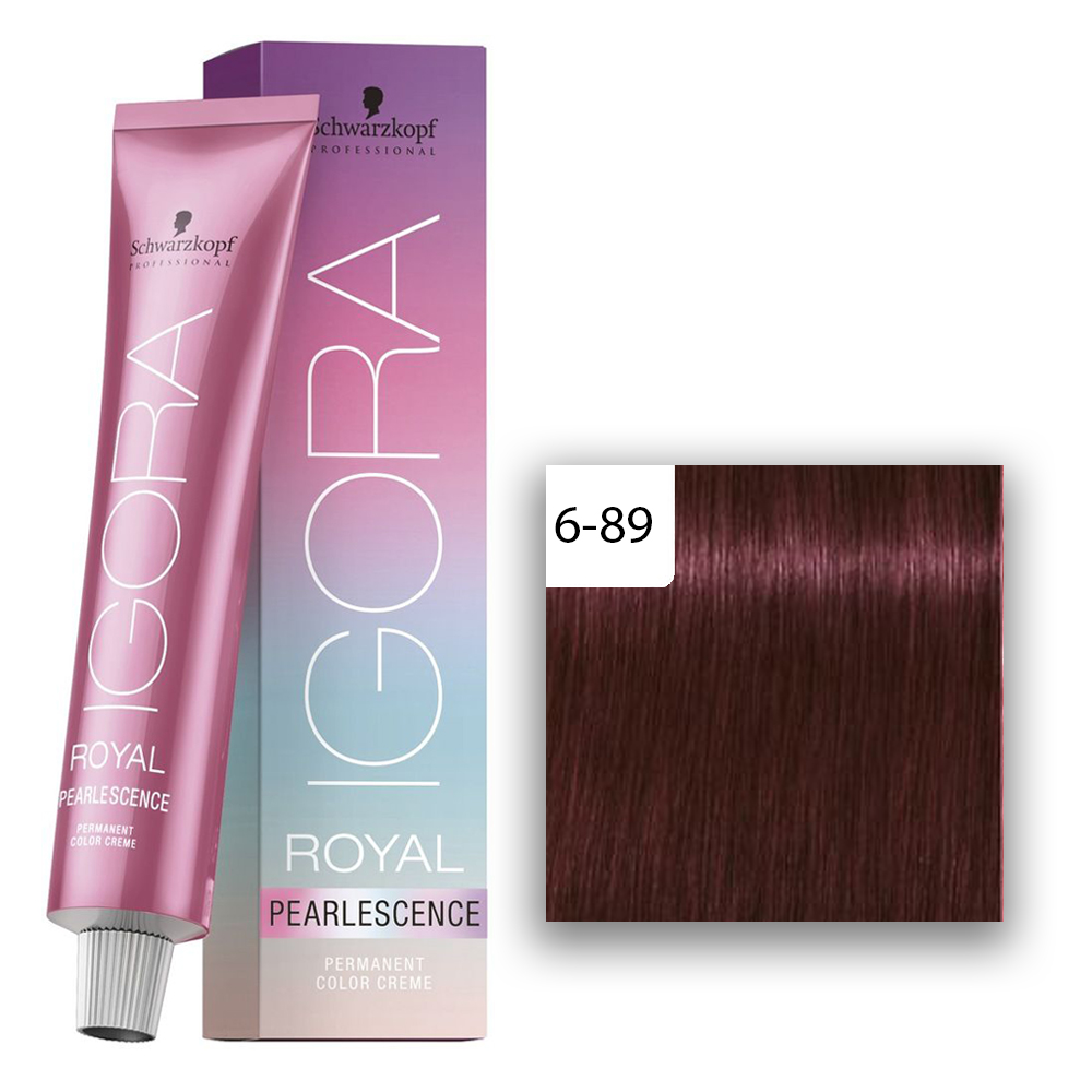 Schwarzkopf Professional IGORA ROYAL Pearlescence Haartönung P 6-89 Dunkelblond Fuchsia  60ml