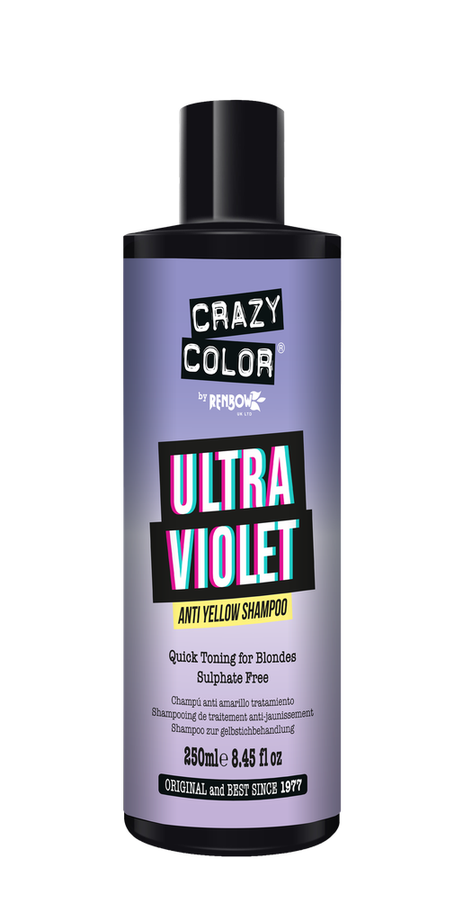 CRAZY COLOR ULTRA VIOLET Shampoo zur gelbstichbehandlung 250ML
