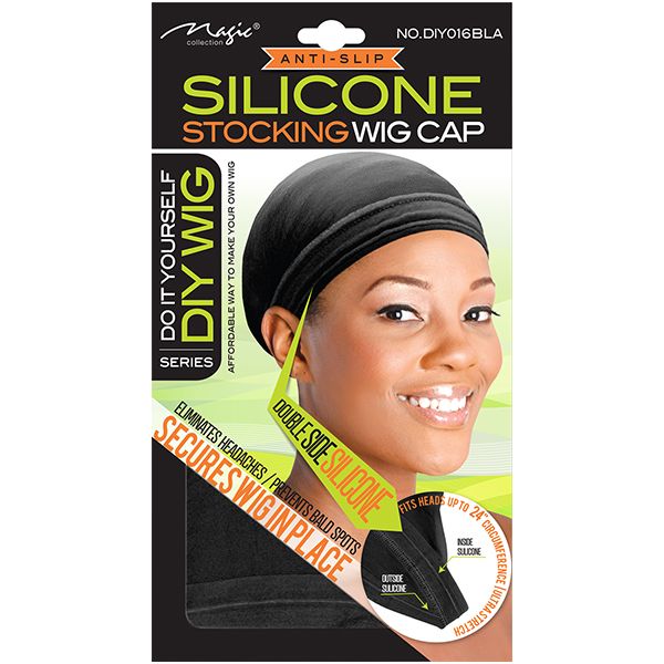Magic Collection Wig Cap With Silicone Black