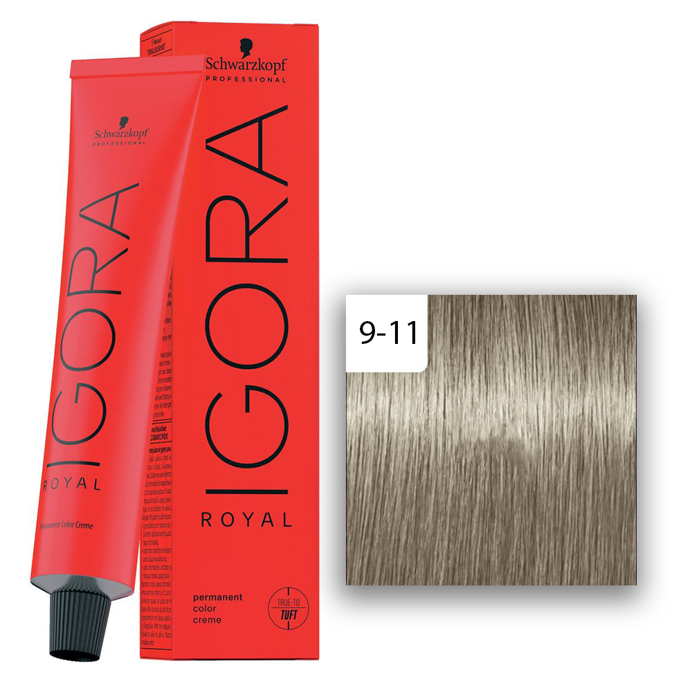 Schwarzkopf Professional IGORA ROYAL Haarfarbe Cools 9-11  Extra Hellblond Cendré Extra 60ml