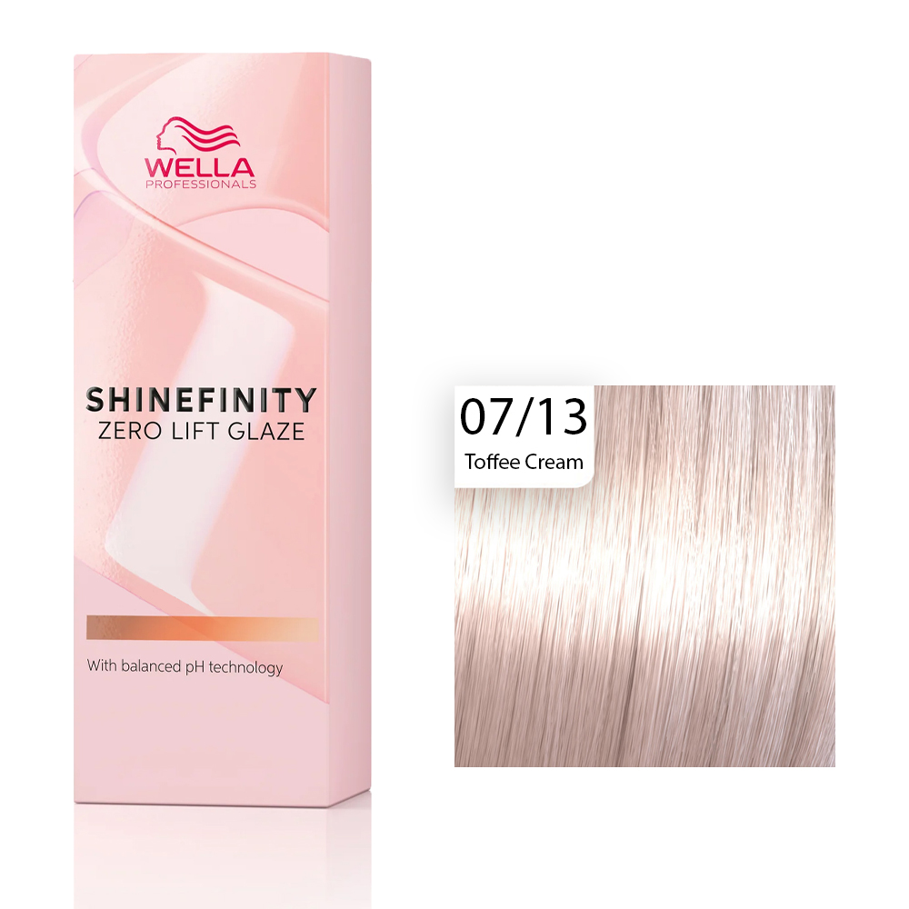 Wella Professional Shinefinity Zero Lift Glaze -  07/13 Toffee Cream 60ml