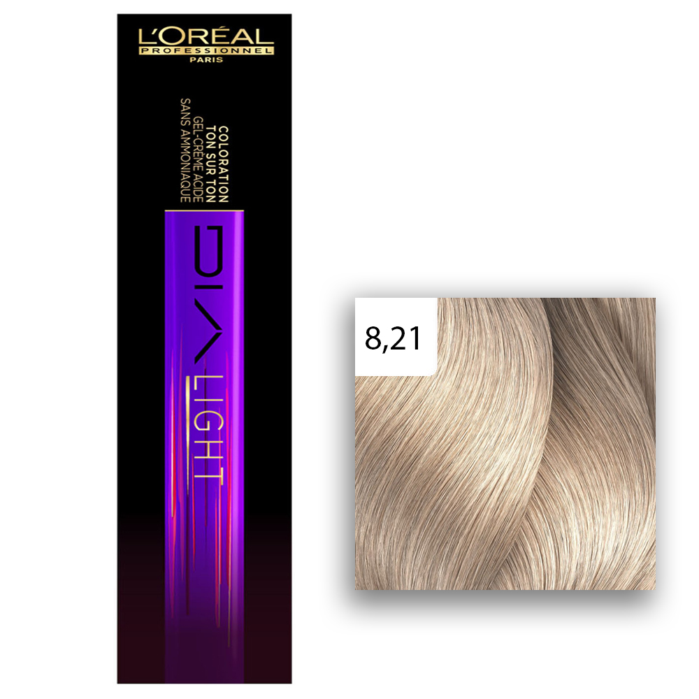 L'Oréal Professionnel DIALIGHT Haartönung 8,21 milkshake hellblond irise asch 50ml