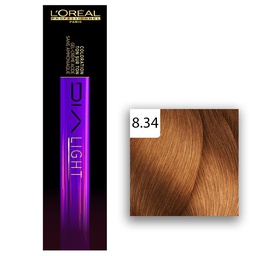 [M.12532.378] L'Oréal Professionnel DIALIGHT Haartönung 50ml 8,34 Hellblond Gold Kupfe