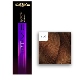 [M.13542.975] L'Oréal Professionnel DIALIGHT Haartönung 50ml 7.4 Mittelblond Kupfer