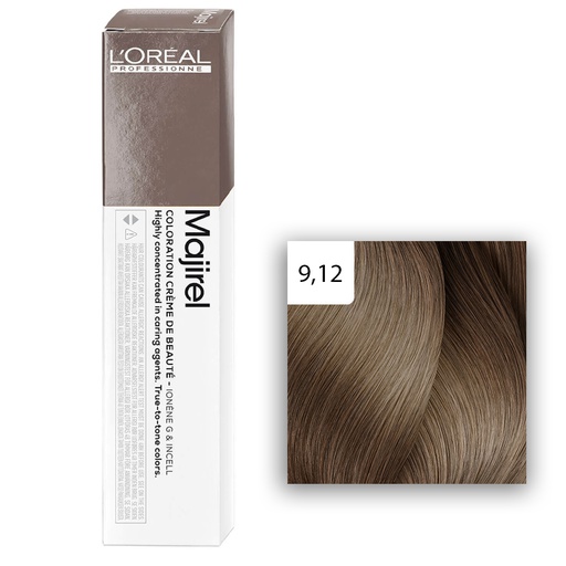 L'Oréal Professionnel MAJIREL Glow 9.12 Sehr Helles Blond Asch Irisé 50ml