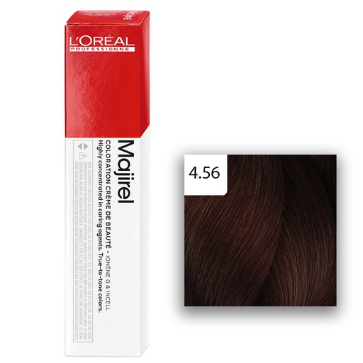 L'Oréal Professionnel MAJIREL Glow 4,56 Mittelbraun Mahagoni Rot 50ml