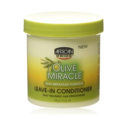 [M.13134.158] African Pride Olive Miracle Leave-In Conditioner Creme 15oz/425g
