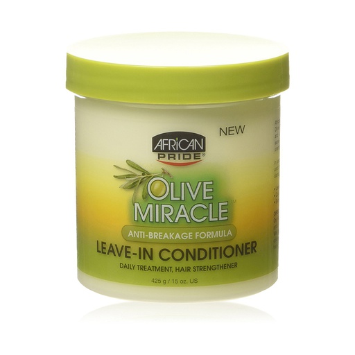 African Pride Olive Miracle Leave-In Conditioner Creme 15oz./425g