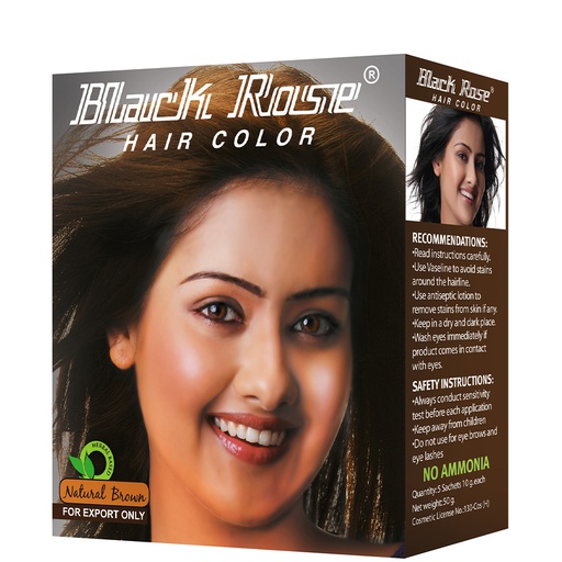Black Rose Henna Powder 10x50grm Brown