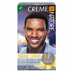 [M.14630.010] Creme Of Nature Men's Liquid Hair Color Natural Black