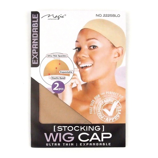 Magic Collection Magic Stocking Wig Cap Blond 2pcs