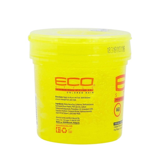 ECO Styler Styling Gel Color Yellow 16oz.