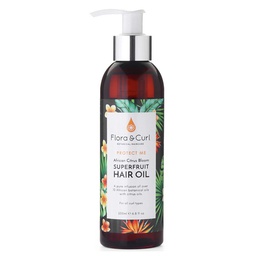 [M.14733.011] Flora &amp; Curl African Citrus Superfruit Hair Oil 200ml.